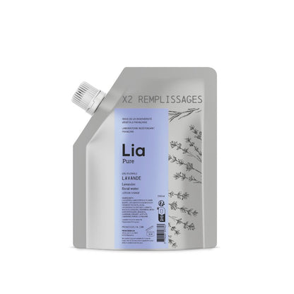 mock up recharge  eau florale lavande bio française