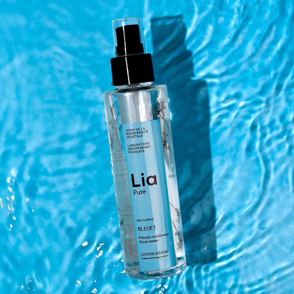 photo flacon eau florale bleuet Lia pure