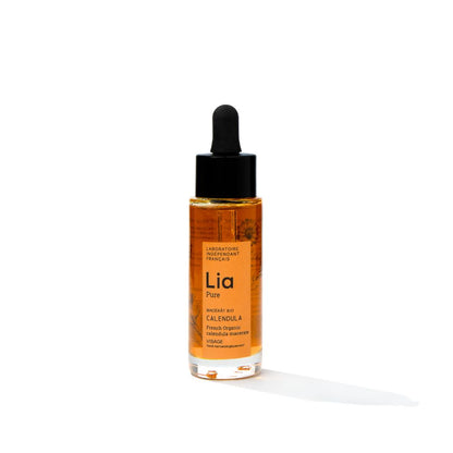 photo flacon verre pipette huile de calendula bio français 30ml