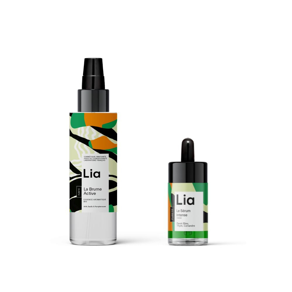 Photo du duo pureté brume et serum pour les peaux mixtes à grasses