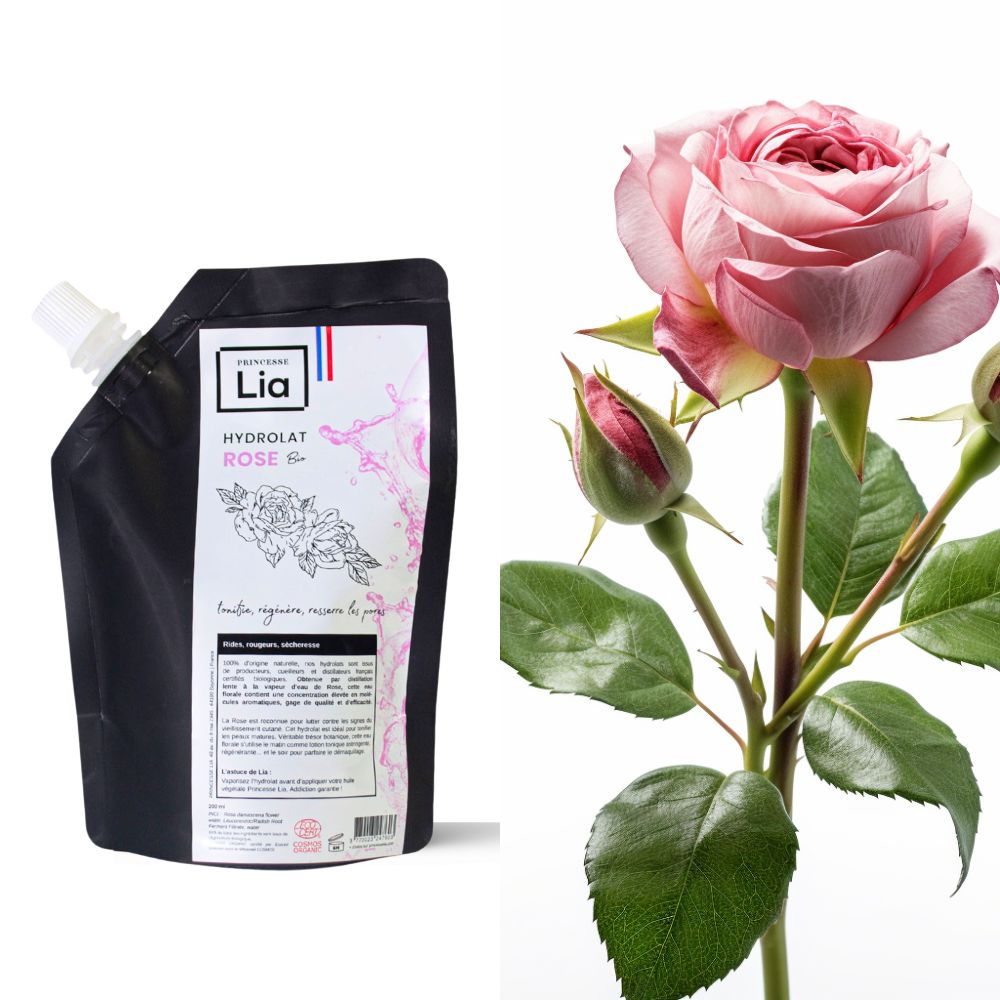 photo recharge 200ml eau de rose princesse lia et fleur de rose