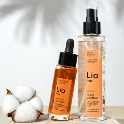 photo duo peau sensible flacon eau florale fleur d&